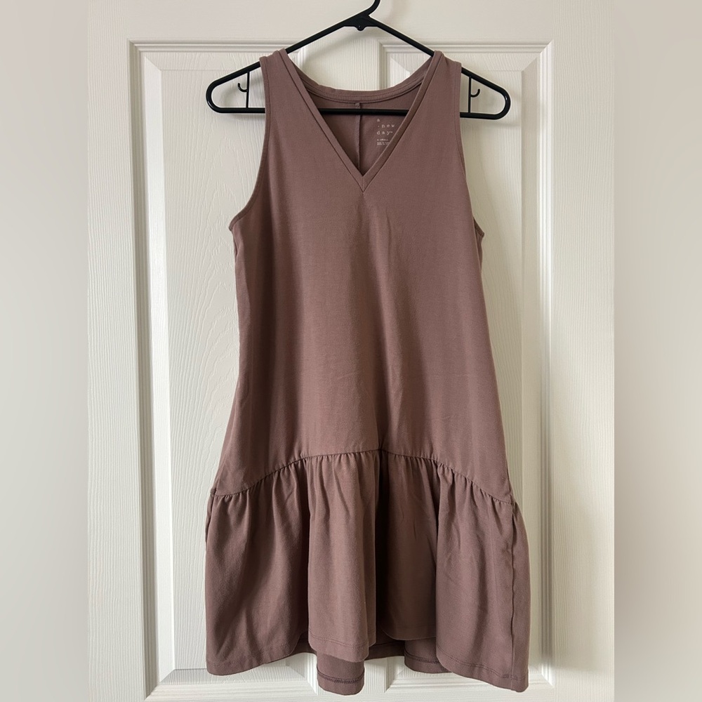 A New Day Mauve Pink Ruffled Tiered Midi Sundress
